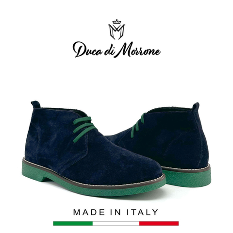 GIÀY BOOTS DA LỘN NAM (DA THẬT) - DUCA DI MORRONE - SẢN XUẤT TẠI ITALY