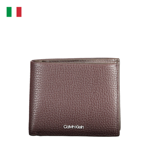 VÍ DA THẬT NAM MÀU NÂU – CALVIN KLEIN - NHẬP KHẨU CHÍNH HÃNG TỪ Ý