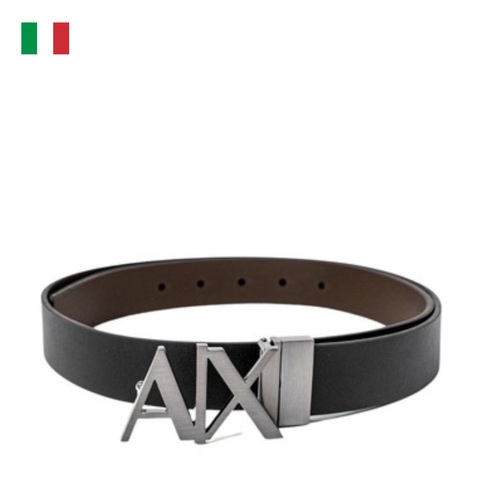 THẮT LƯNG DA NAM MÀU ĐEN 951017 CC505 - ARMANI EXCHANGE - NHẬP KHẨU CHÍNH HÃNG TỪ ITALIA