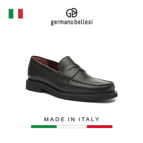 GIÀY DA NAM CÔNG SỞ CAO CẤP (DA THẬT) - GERMANO BELLESI - SẢN XUẤT THỦ CÔNG TẠI ITALY