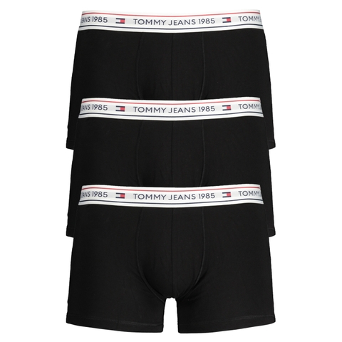 PACK 3 QUẦN SỊP ĐÙI NAM MÀU ĐEN - TOMMY HILFIGER - NHẬP KHẨU CHÍNH HÃNG TỪ Ý
