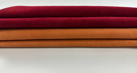 ORDER MIẾNG DA DÊ Ý CAO CẤP DA LỘN CAM ĐỎ - ITALY LEATHER - NHẬP KHẨU CHÍNH HÃNG TỪ Ý