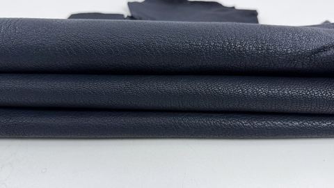 ORDER MIẾNG DA DÊ Ý CAO CẤP XANH ĐẬM THÔ - ITALY LEATHER - NHẬP KHẨU CHÍNH HÃNG TỪ Ý