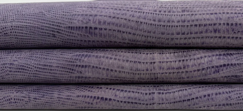 ORDER MIẾNG DA BÊ Ý CAO CẤP TÍM IN HOẠ TIẾT DA BÁO - ITALY LEATHER - NHẬP KHẨU CHÍNH HÃNG TỪ Ý