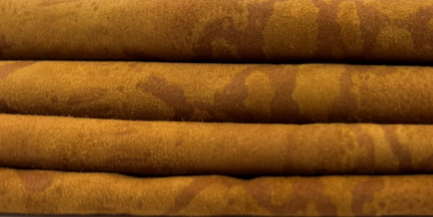 ORDER MIẾNG DA CỪU Ý CAO CẤP DA LỘN NÂU VÀNG HOẠ TIẾT RẮN - ITALY LEATHER - NHẬP KHẨU CHÍNH HÃNG TỪ Ý