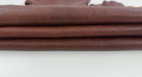 ORDER MIẾNG DA DÊ Ý CAO CẤP NÂU HẠT DẺ THÔ - ITALY LEATHER - NHẬP KHẨU CHÍNH HÃNG TỪ Ý