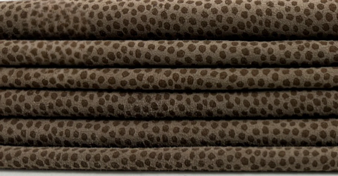 ORDER MIẾNG DA CỪU Ý CAO CẤP NÂU XÁM HOẠ TIẾT - ITALY LEATHER - NHẬP KHẨU CHÍNH HÃNG TỪ Ý