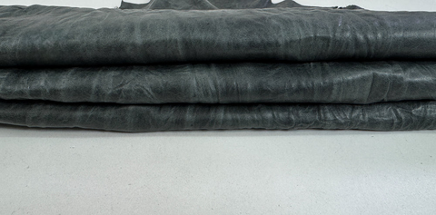 ORDER MIẾNG DA CỪU Ý CAO CẤP XÁM NHĂN CỔ ĐIỂN - ITALY LEATHER - NHẬP KHẨU CHÍNH HÃNG TỪ Ý