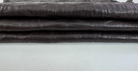 ORDER MIẾNG DA CỪU Ý CAO CẤP NÂU SẪM NHĂN CỔ ĐIỂN - ITALY LEATHER - NHẬP KHẨU CHÍNH HÃNG TỪ Ý