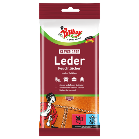 GIẤY ƯỚT LÀM SẠCH VÀ DƯỠNG ĐỒ DA - POLIBOY - NHẬP KHẨU CHÍNH HÃNG TỪ CHLB ĐỨC