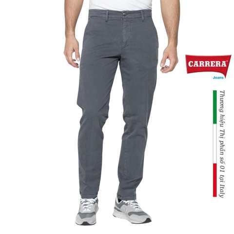 QUẦN KAKI NAM BASIC MÀU GHI XÁM - CARRERA JEANS - NHẬP KHẨU CHÍNH HÃNG TỪ Ý