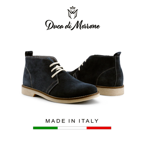 GIÀY CAO CỔ DA LỘN NAM (DA THẬT) - DUCA DI MORRONE - SẢN XUẤT TẠI ITALY