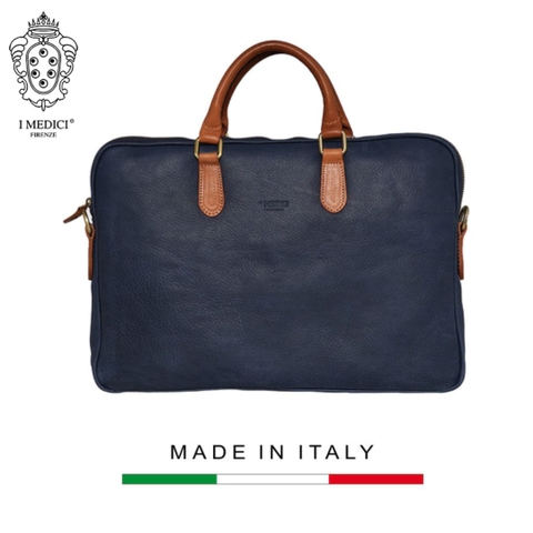 TÚI LAPTOP CALFSKIN 110 DL - Denim -  MEDICI OF FLORENCE - SẢN XUẤT THỦ CÔNG TẠI ITALIA