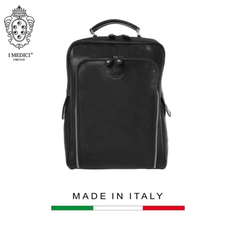 BALO NAM DA VEGETABLE-TANNED CALFSKIN 681-Black -  MEDICI OF FLORENCE - SẢN XUẤT THỦ CÔNG TẠI ITALIA