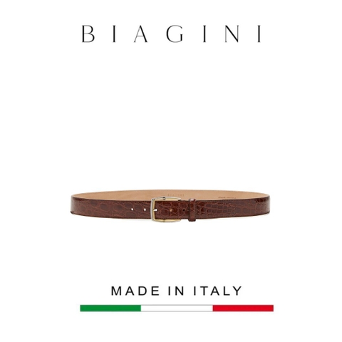 DÂY LƯNG NAM DA CÁ SẤU – BIAGINI - SẢN XUẤT THỦ CÔNG TỪ ITALY
