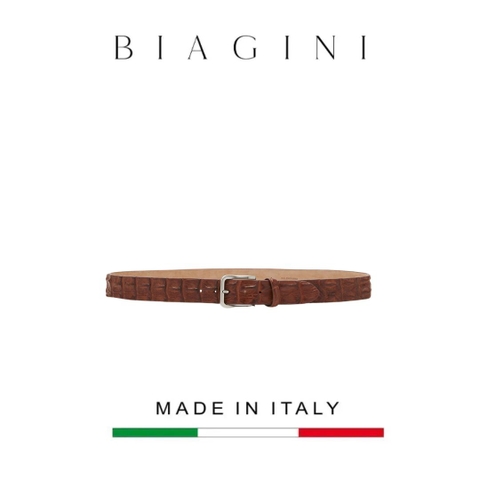 THẮT LƯNG DA CÁ SẤU THẬT – BIAGINI - SẢN XUẤT THỦ CÔNG TỪ ITALY