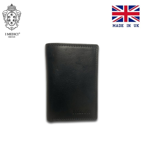 VÍ ĐỰNG THẺ DA CALFSKIN 028 - BLACK - MEDICI OF FLORENCE - NHẬP KHẨU CHÍNH HÃNG TỪ ITALIA
