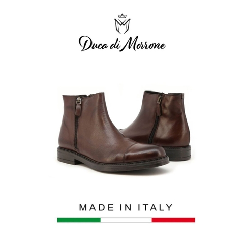 GIÀY CAO CẤP BOOTS NAM (DA THẬT) - DUCA DI MORRONE - SẢN XUẤT TẠI ITALY