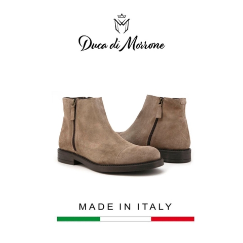 GIÀY BOOTS DA LỘN NAM (DA THẬT) - DUCA DI MORRONE - SẢN XUẤT TẠI ITALY
