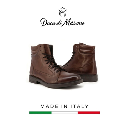 GIÀY BOOTS DA NAM (GIÀY DA BÒ CAO CẤP) - DUCA DI MORRONE - SẢN XUẤT TẠI ITALY