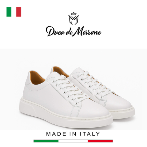 GIÀY THỂ THAO DA NAM (DA THẬT) - DUCA DI MORRONE - SẢN XUẤT TẠI ITALY