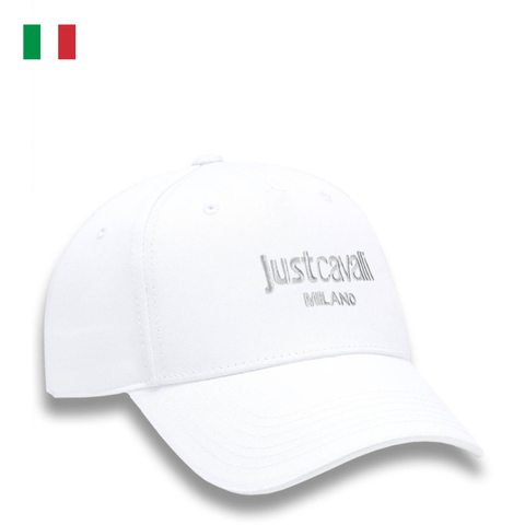 MŨ LƯỠI TRAI UNISEX MÀU TRẮNG - JUST CAVALLI - NHẬP KHẨU CHÍNH HÃNG TỪ Ý