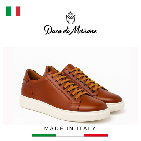GIÀY THỂ THAO DA NAM (DA THẬT) - DUCA DI MORRONE - SẢN XUẤT TẠI ITALY