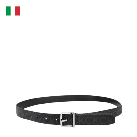 THẮT LƯNG DA MÀU ĐEN UNISEX K60K612217 - CALVIN KLEIN - NHẬP KHẨU CHÍNH HÃNG TỪ Ý