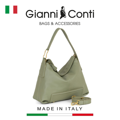 TÚI XÁCH NỮ DA THẬT 4464597-218 – GIANNI CONTI - SẢN XUẤT THỦ CÔNG TẠI ITALY