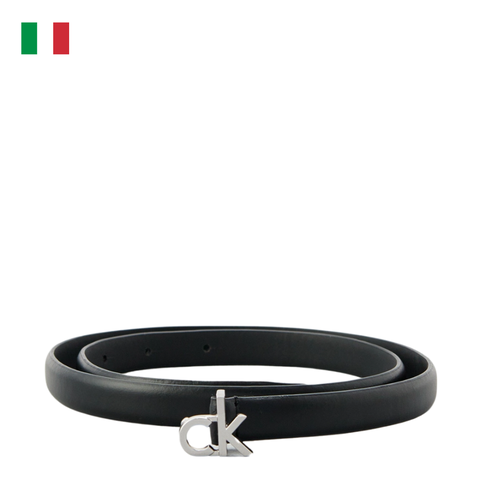 THẮT LƯNG DA THẬT NỮ MÀU ĐEN K60K612932 BEH - CALVIN KLEIN - NHẬP KHẨU CHÍNH HÃNG TỪ Ý