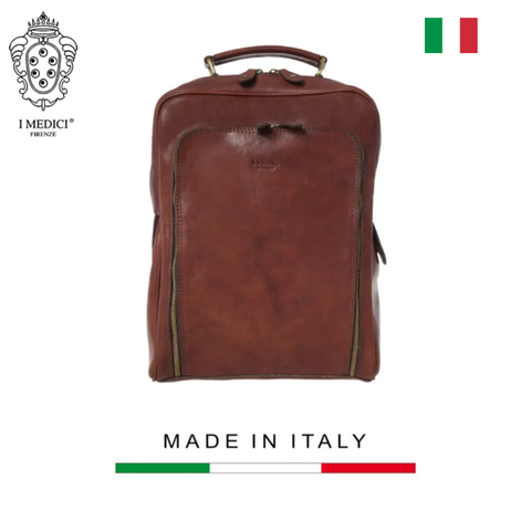 BALO NAM DA VEGETABLE-TANNED CALFSKIN 681 - Dark Brown -  MEDICI OF FLORENCE - SẢN XUẤT THỦ CÔNG TẠI ITALIA