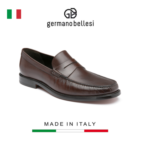 GIÀY LƯỜI CÔNG SỞ (DA THẬT) - GERMANO BELLESI - SẢN XUẤT THỦ CÔNG TẠI ITALY
