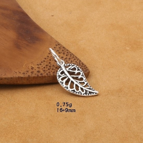 Mặt treo lá rỗng 16*9mm