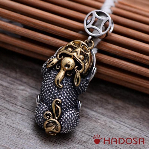 Mặt dây chuyền bạc Thái 925 handmade cho nam