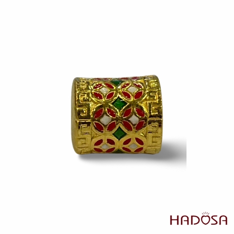 Charm lu thống kim tiền 11x10mm vàng 24K 3p75