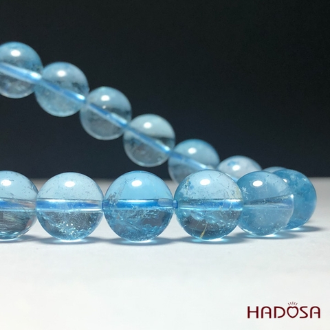 Topaz xanh 8mm 7A cao cấp