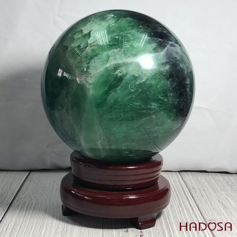 Cầu phong thủy mệnh Mộc mệnh Hỏa đá Florite 15cm 4.8kg