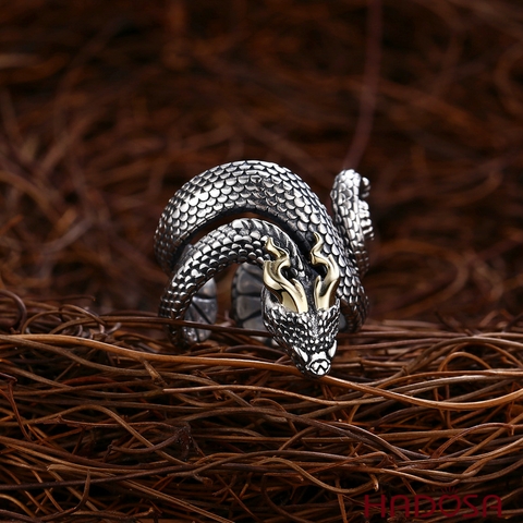 Nhẫn nam bạc Thái hình Rồng