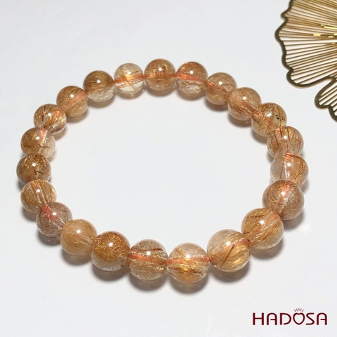 Vòng Thạch Anh tóc đồng 8mm chuẩn 5A(-)