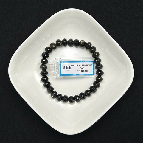 Vòng đá Sapphire mài giác 7.5mm cao cấp