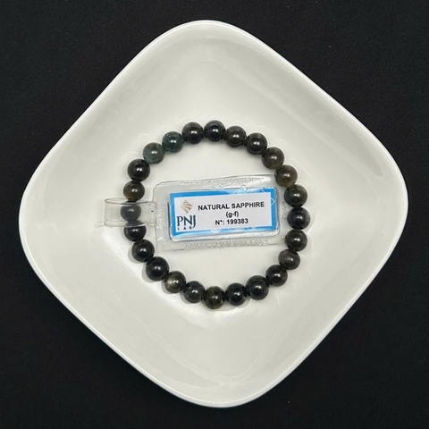 Vòng đá Sapphire ánh titan cao cấp 7mm chuẩn 5A