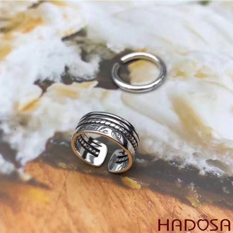 Nhẫn bạc Thái nữ 925 Hadosa