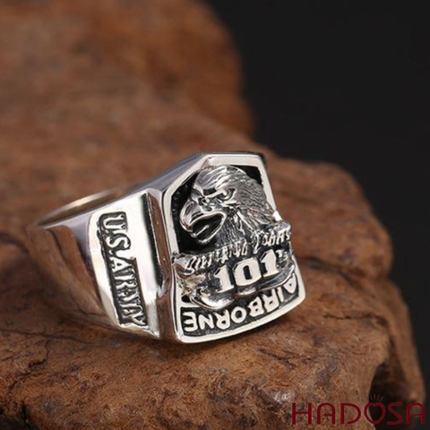 Nhẫn Bạc Thái Đại bàng Hadosa