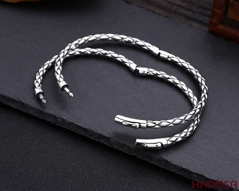 Vòng kiềng bạc nam bạc Thái ni 55