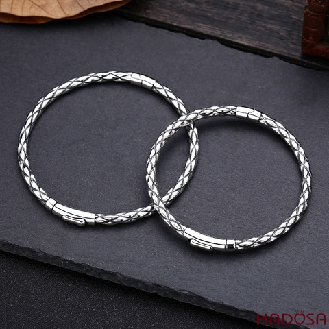 Vòng kiềng bạc nam bạc Thái ni 55