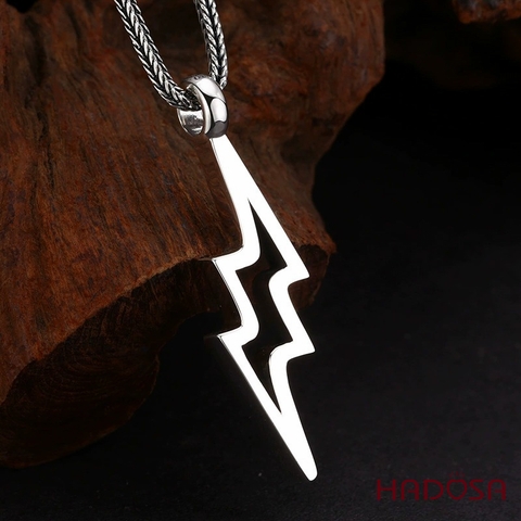 Mặt dây chuyền bạc nam Tia Chớp