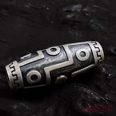 Mặt Dây Chuyền Nam Bạc Hình Dzi