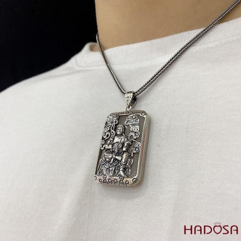 Mặt dây chuyền bạc Thái Phật bản mệnh 12 con giáp