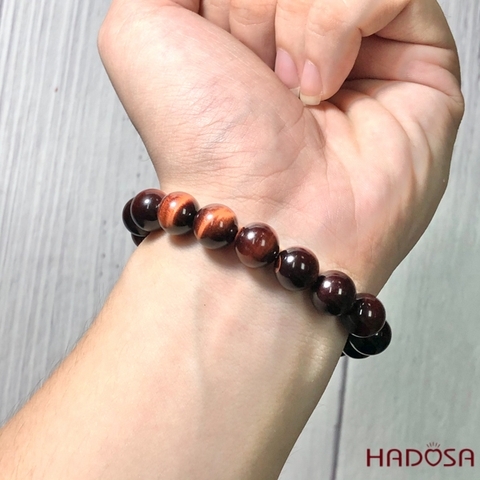 Vòng Thạch Anh Mắt Hổ nâu đỏ