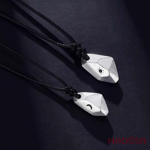Mặt dây chuyền ước nguyện Mặt Trời - Mặt Trăng 24mm